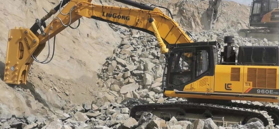 Tipo abrasivo alto separatore di pietra della cima di Hydraulic Breaker RM125 dell'escavatore della roccia
